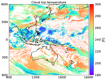 Cloud top temperature